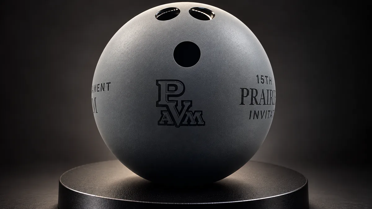 Crystal bowling ball for the Prairie View A&M Invitational
