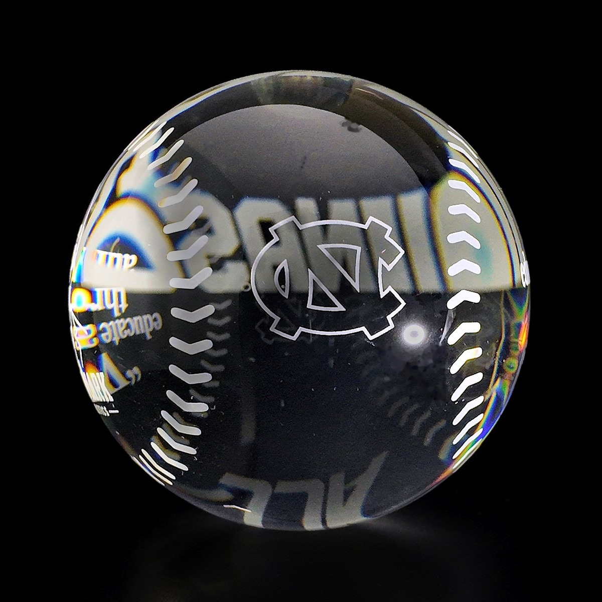 Clear crystal softball